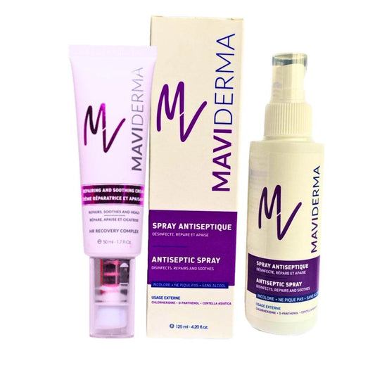 Maviderma Creme Reparatrice 50ml + Spray Antiseptique 125ml Pack - Para Klean