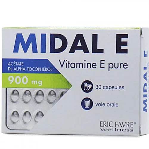Midale Vitamine E Pure 30 Capsules {{ para_klean }}