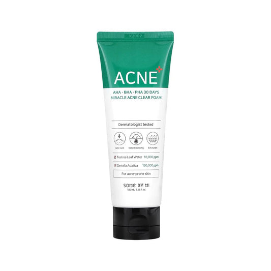 SOME BY MI - AHA,BHA,PHA 30 Days Miracle Acne Clear Foam - Mousse nettoyante anti-acné Default Title {{ para_klean }}