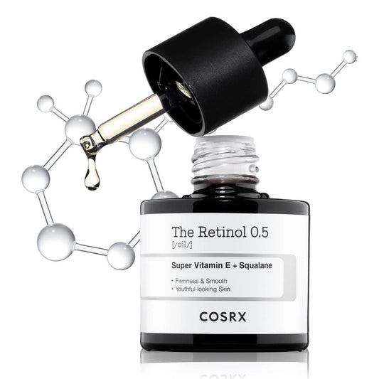 COSRX - The Retinol 0.5 Oil Huile au rétinol pour un teint jeune et éclatant Default Title {{ para_klean }}