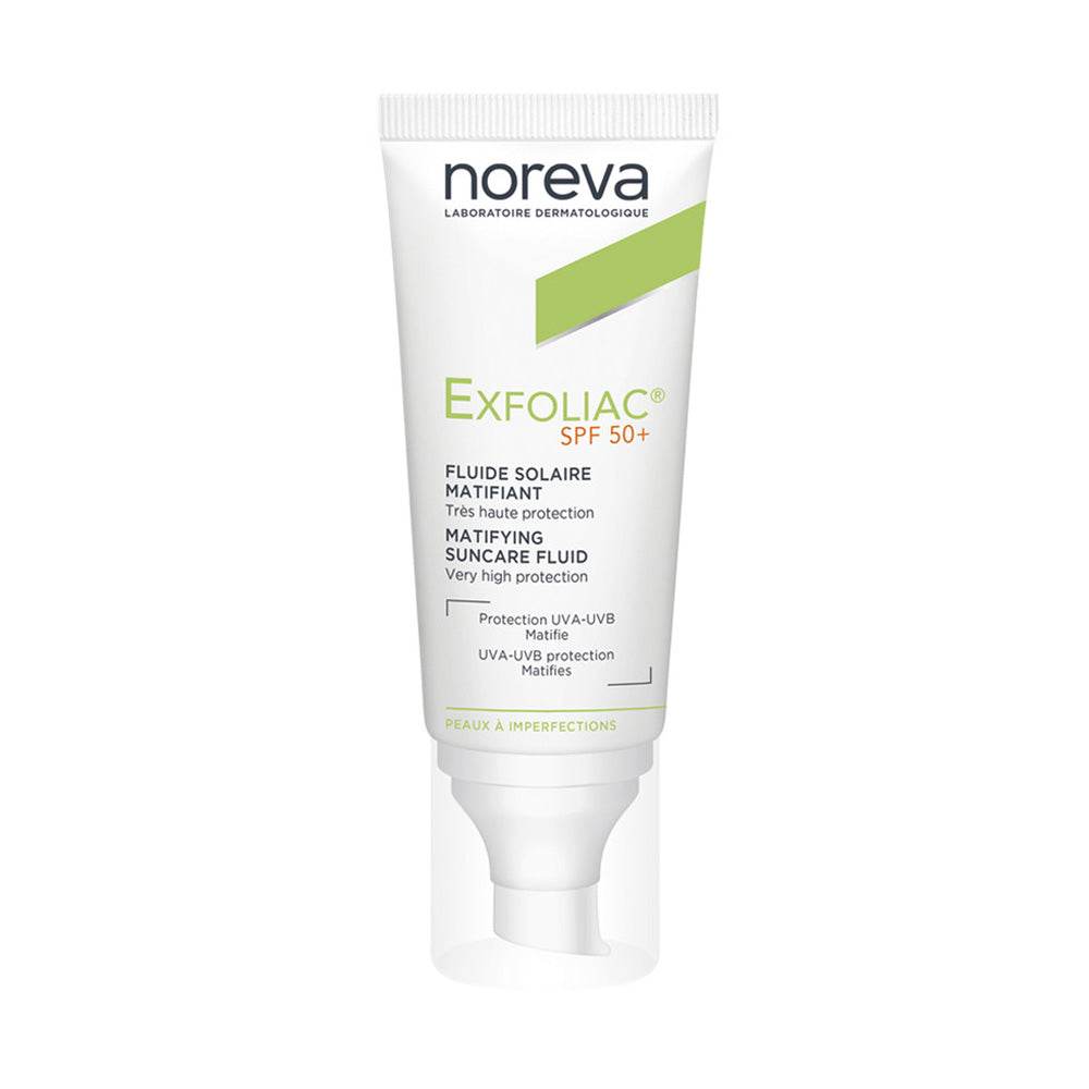 Noreva Exfoliac Fluide solaire matifiant SPF50+ 40ml - Para Klean