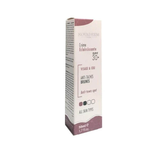 Novaderm Crème Eclaircissante SPF30+ 50ml {{ para_klean }}