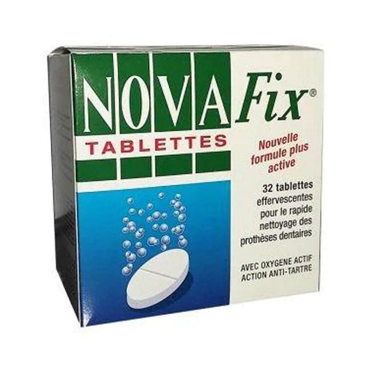 Novafix Tablettes 32 Pour Le Rapide Nettoyage Des Prothèses Dentaires - Para Klean