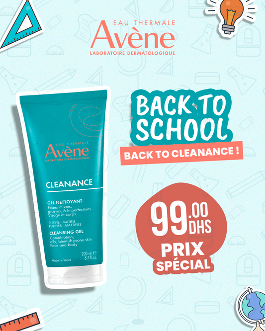 Avène Cleanance Gel Nettoyant 200ml - 99 DH (Prix Spécial Back to School) - Para Klean