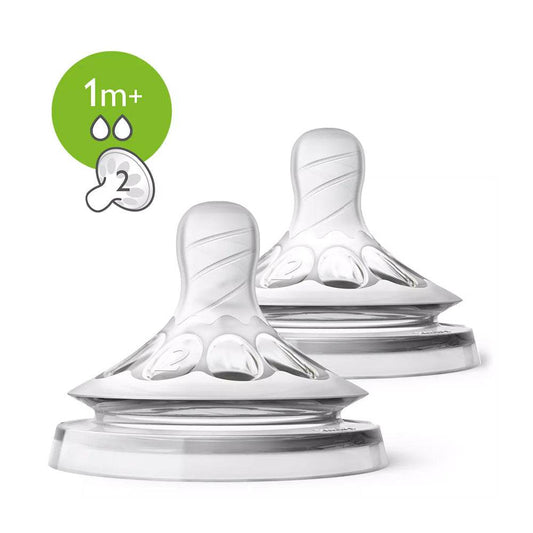 AVENT 2 Tétines Natural Slow +1m scf042/27 {{ para_klean }}