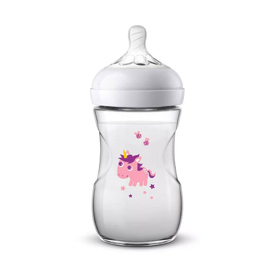AVENT Biberon Naturel 260ml +1m Scf070/25 Unicorn {{ para_klean }}