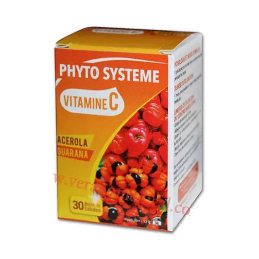 Phyto Systeme Vitamine C Boite De 30 Gélules {{ para_klean }}