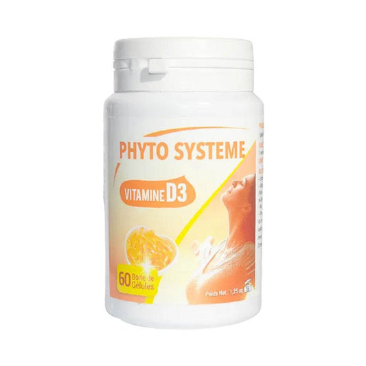 Phyto Systeme Vitamine D3 Boite De 60 Gélules {{ para_klean }}