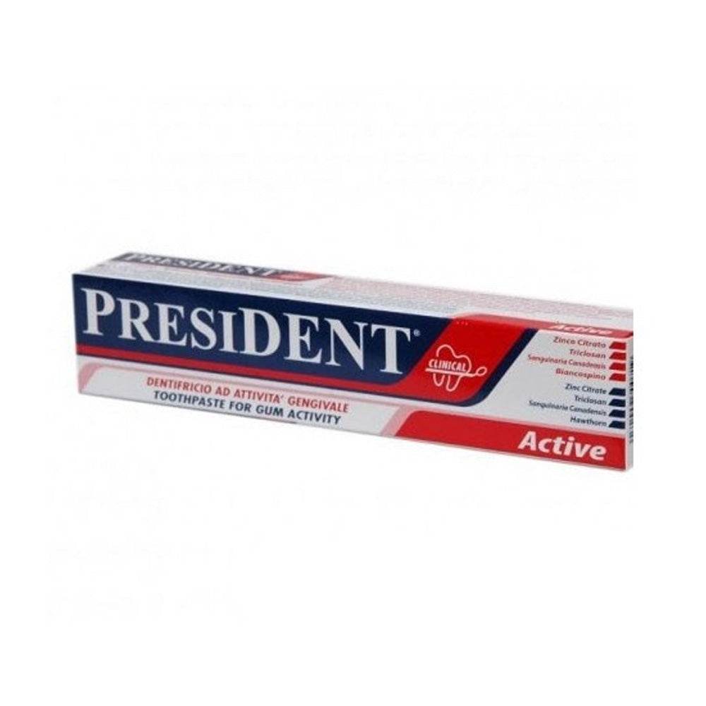 President Dentifrice Active 75 ml - Para Klean