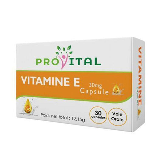 Pro Vital Vitamine E Complément Alimentaire 30 Capsule {{ para_klean }}