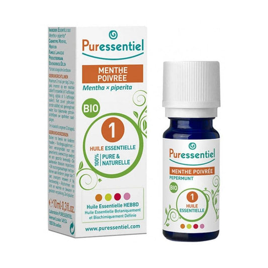 Puressentiel Huile Essentielle Menthe Poivrée BIO 10ml - Para Klean