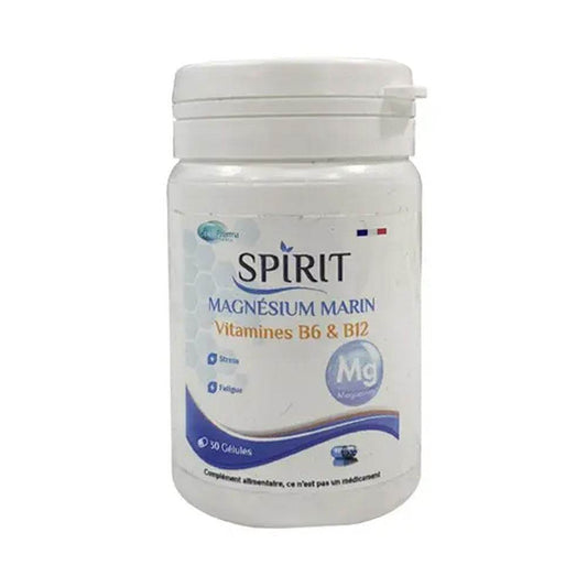 Spirit Magnesium Marin Vitamine B6 Et B12 30 Gélules {{ para_klean }}
