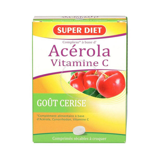Super diet Acerola Vitamine C 15 Comprimés {{ para_klean }}
