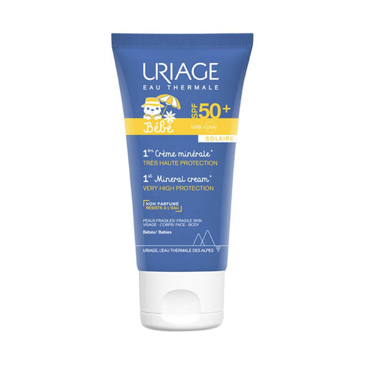 Uriage BÉBÉ 1ère Crème Minérale SPF50+ 50ml {{ para_klean }}
