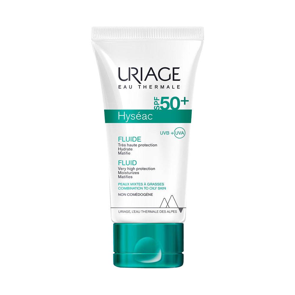 Uriage HYSÉAC Fluide SPF50+ 50ml = GEL NETTOYANT 50ML OFFERT - Para Klean