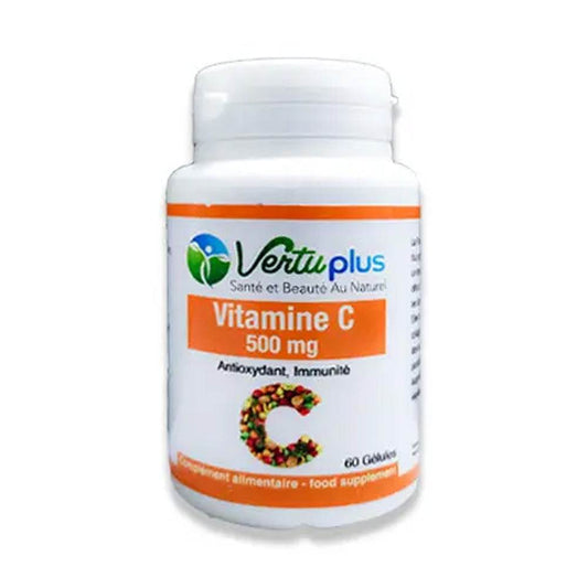 Vertu Plus Vitamine C 500mg 60 Gélules {{ para_klean }}