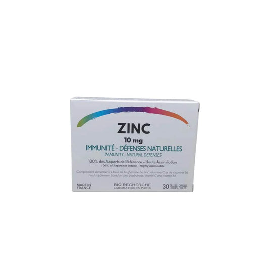 BIO RECHERCHE Zinc 10mg 30gelules {{ para_klean }}