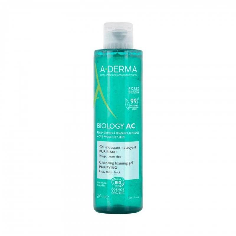 A-derma BIOLOGY AC Gel Moussant Nettoyant Purifiant | 200 Ml - Para Klean