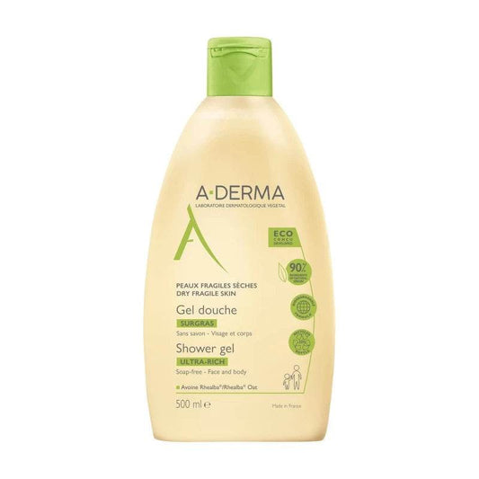 A-derma Gel Douche Surgras Ultra-Rich | 500 Ml - Para Klean