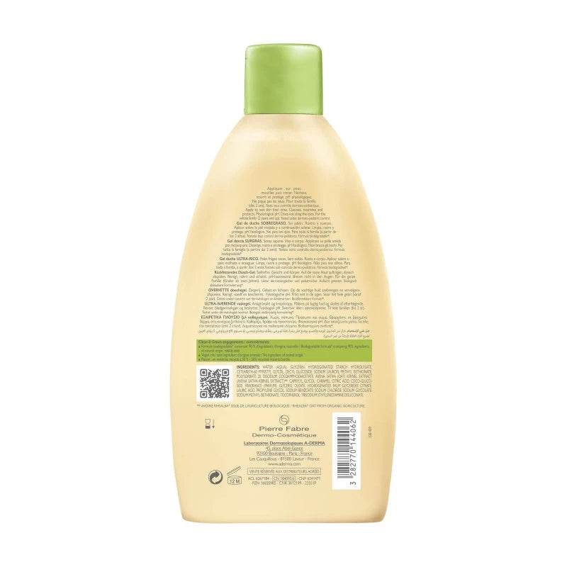 A-derma Gel Douche Surgras Ultra-Rich | 500 Ml - Para Klean