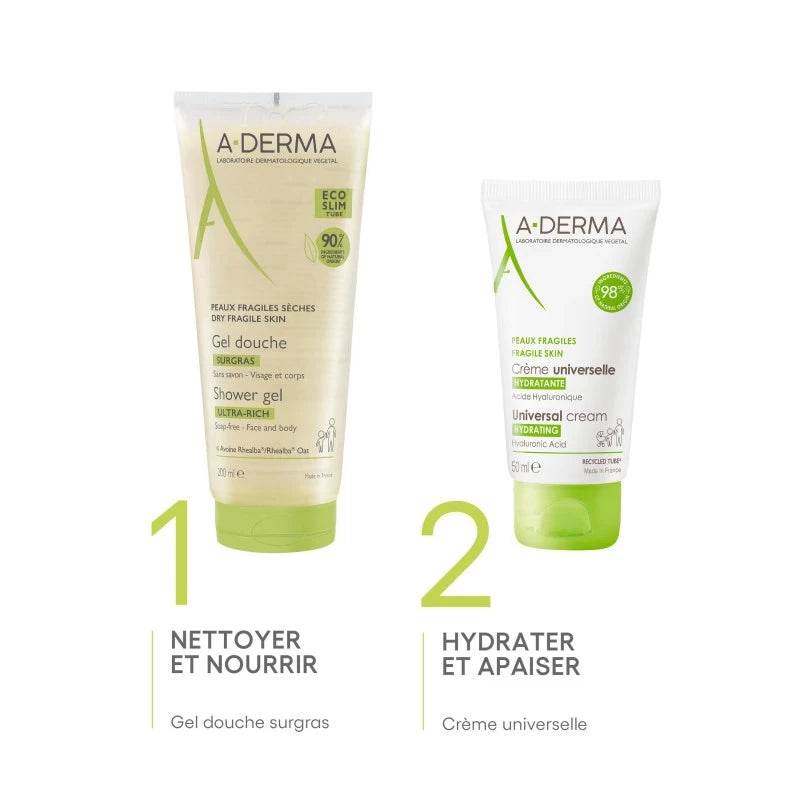 A-derma Gel Douche Surgras Ultra-Rich | 500 Ml - Para Klean