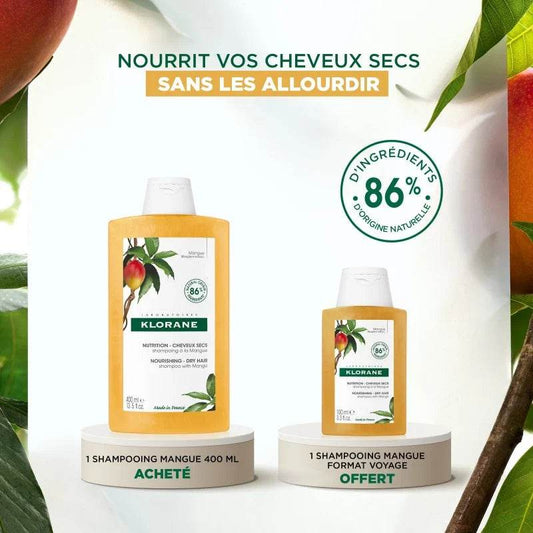KLORANE Beurre  De Mangue Shampooing 400 ml - Para Klean