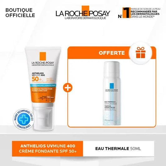 La Roche Posay Anthelios UVMune 400 Crème Hydratante SPF50+ Invisible 50ml - Para Klean