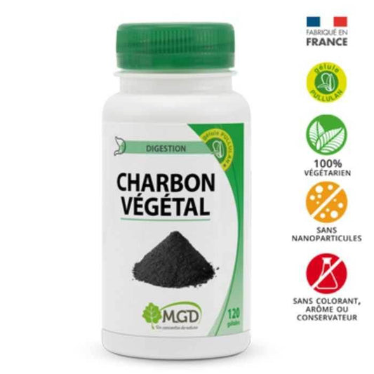 Mgd Charbon vegetale 120 Gélules {{ para_klean }}
