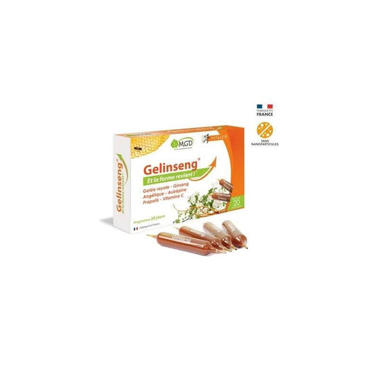 MGD GELINSENG boite 20 ampoules - Para Klean