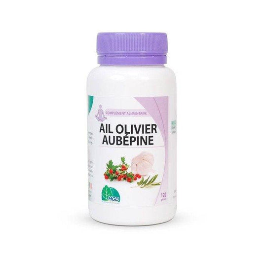 MGD Ail Olivier Aubépine Boite 120 Gélules {{ para_klean }}