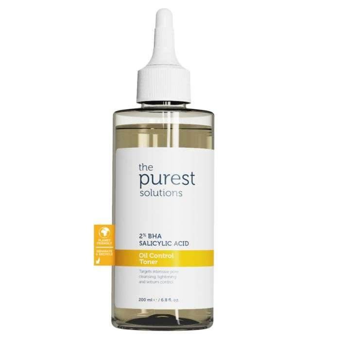 THE PUREST SOLUTIONS 2% BHA SALICYLIC ACID OIL CONTROL TONER 200ML - Para Klean