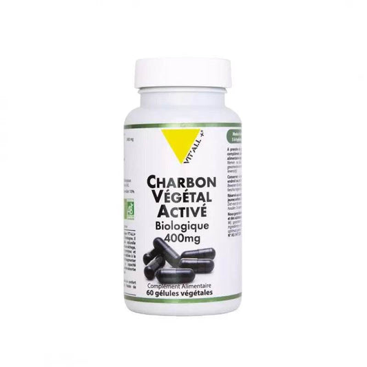 VITALL+ Charbon Végétal Actif 400mg Boite 60 Gélules - Para Klean