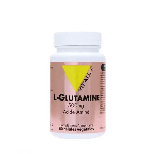 VITALL+ L-Glutamine 500mg Boite 60 Gélules {{ para_klean }}