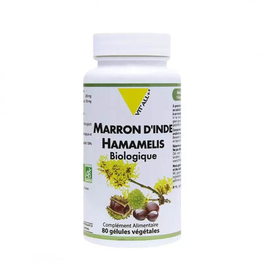 VITALL+ Marron D'inde & Hamamelis Bio Boite 80 Gélules - Para Klean
