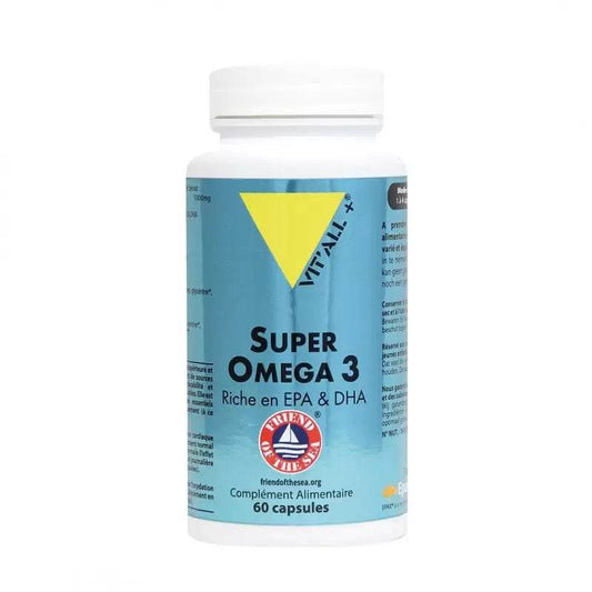 VITALL+ Super Oméga 3 1000mg Boite 30 Capsules {{ para_klean }}