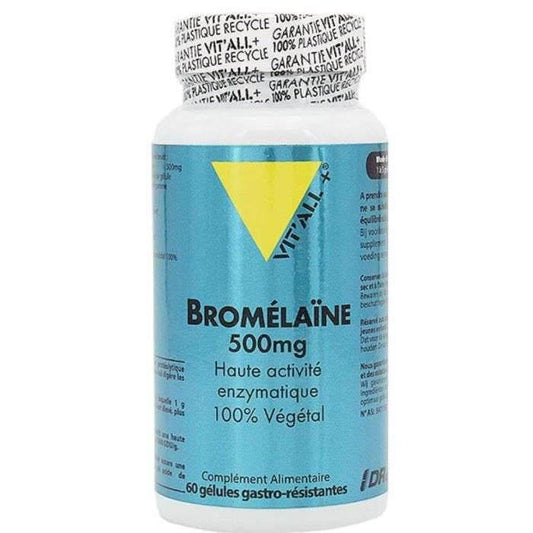 VITALL+ BROMELIANE 500mg 60 gélules {{ para_klean }}